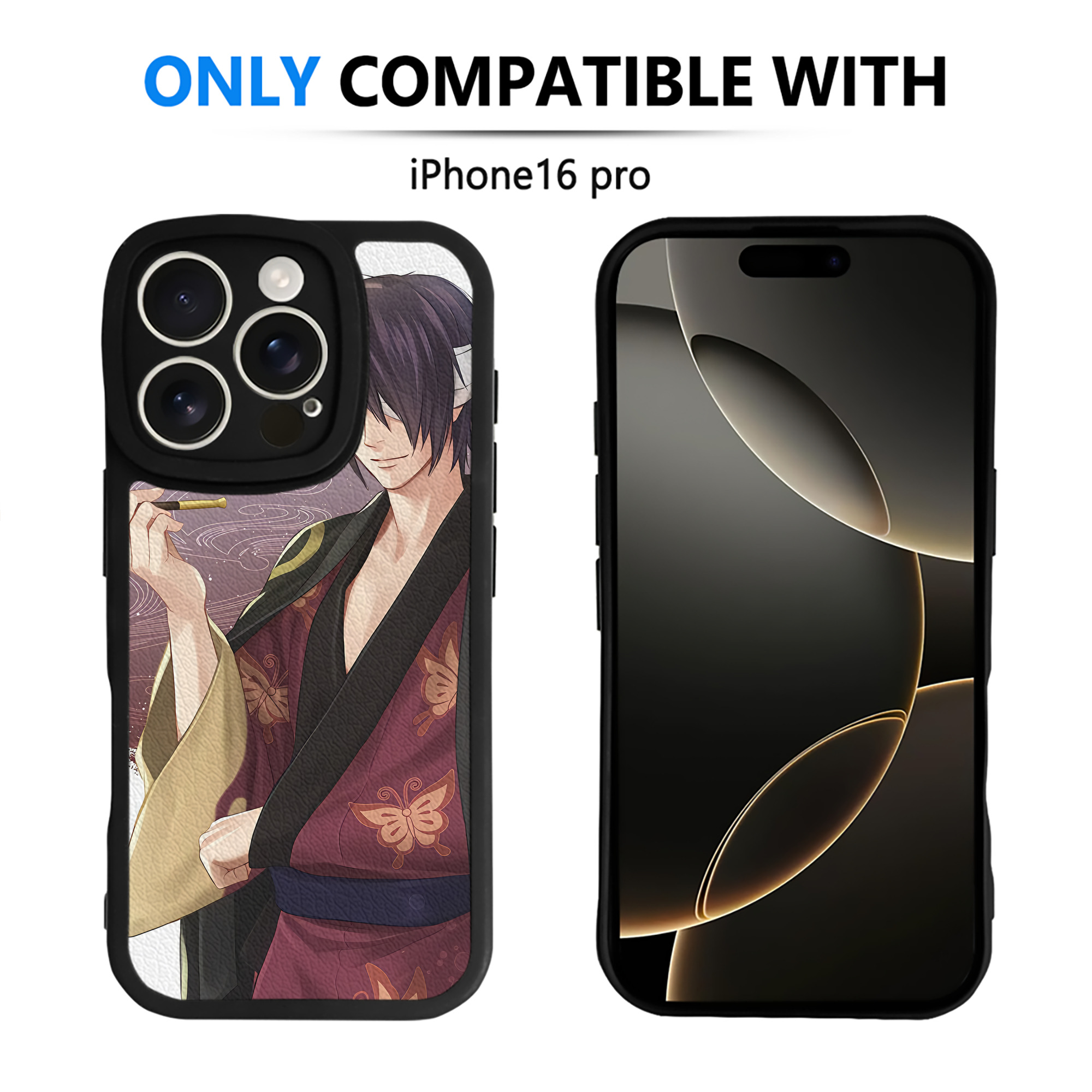 （画像用） 刀剣乱舞 Touken Ranbu 【iPhone 16シリーズ対応】シリコンスマホケース（レザー調） 材質：シリコン